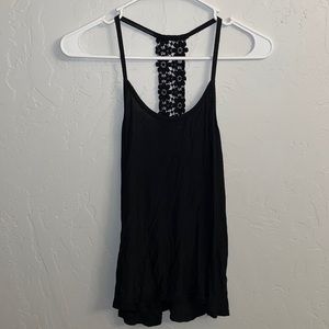 Soft black tank top